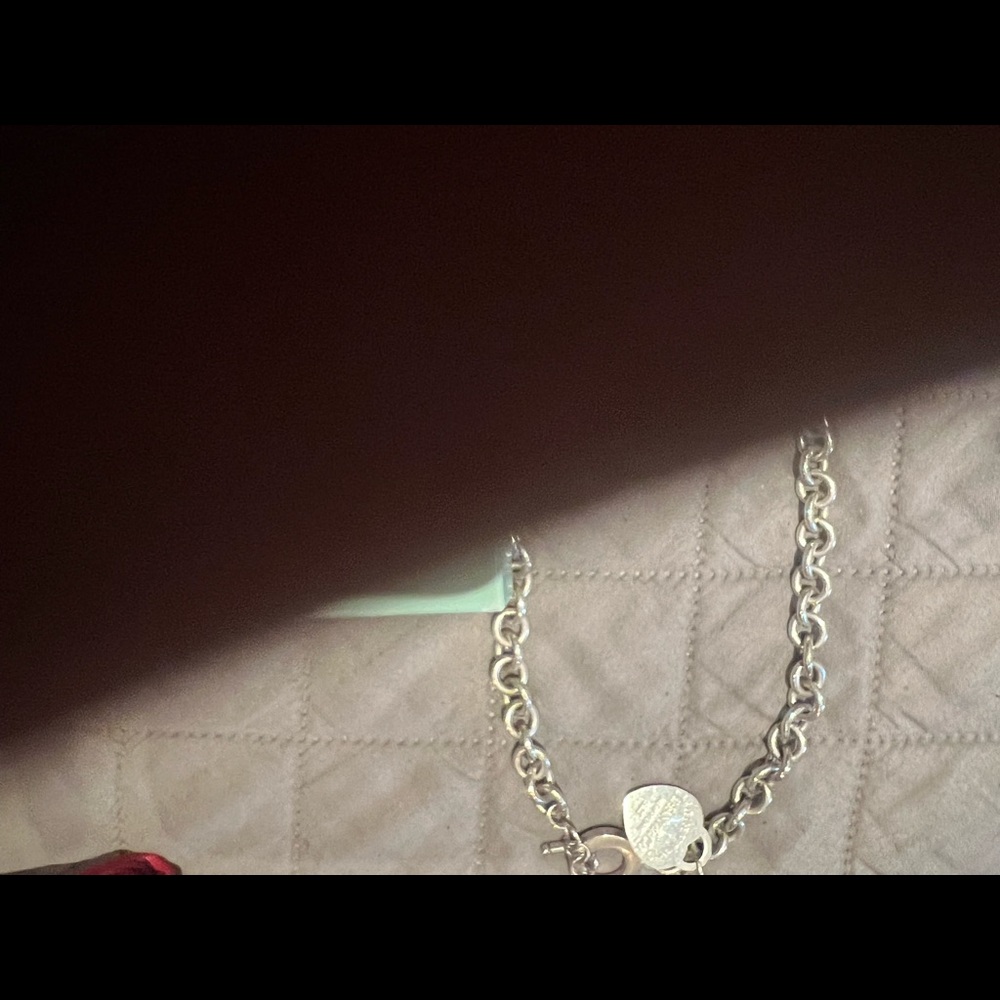 Tiffany heart shaped necklace